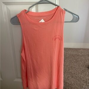 Spiritual Gangster Orange/Coral Muscle Tee